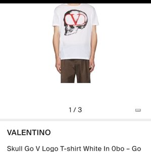VALENTINO Skull Logo T-shirt white